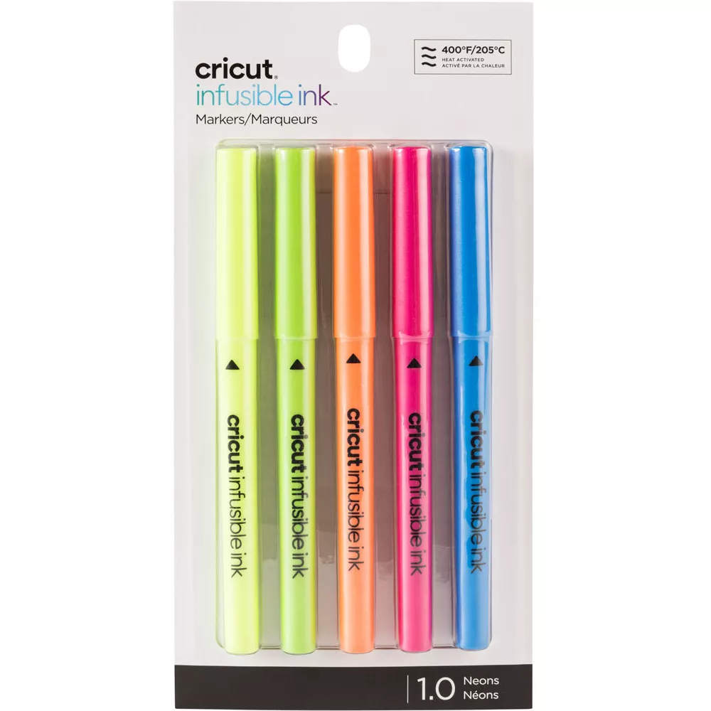 Cricut 2006258 Infusible Ink Stifte (1,0 mm), Neonfarben